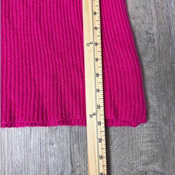 Vince Camuto Hot Pink Textured Dot Sleeve Sweater Women’s Size Small - Picture 11 of 12